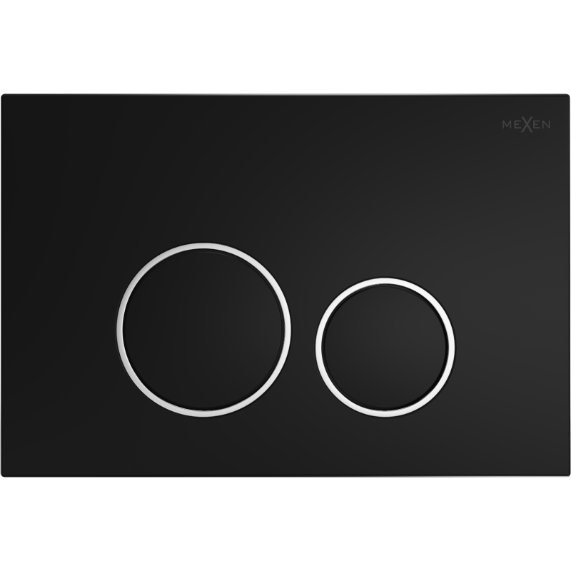 Mexen Fenix 05  splachovací tlačidlo, čierny matný - 600503