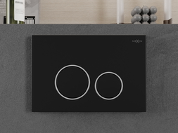 Mexen Fenix 05  splachovací tlačidlo, čierny matný - 600503