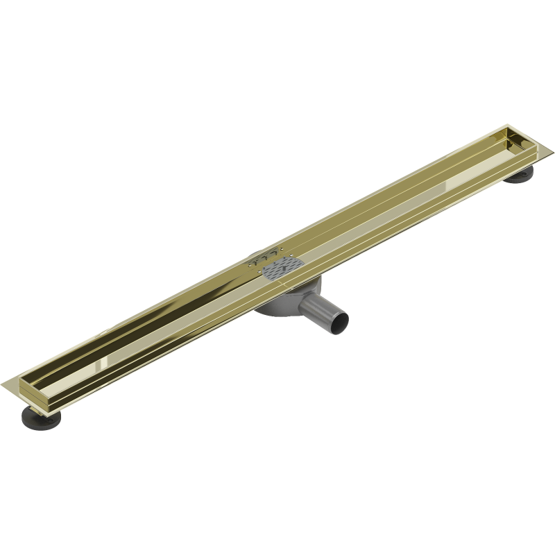 Mexen Flat 360° korpus do odtoku lineárne otočný 90 cm, zlatý - 1540090