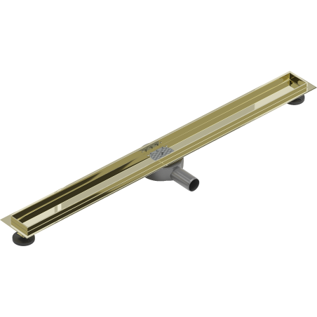 Mexen Flat 360° korpus do odtoku lineárne otočný 90 cm, zlatý - 1540090