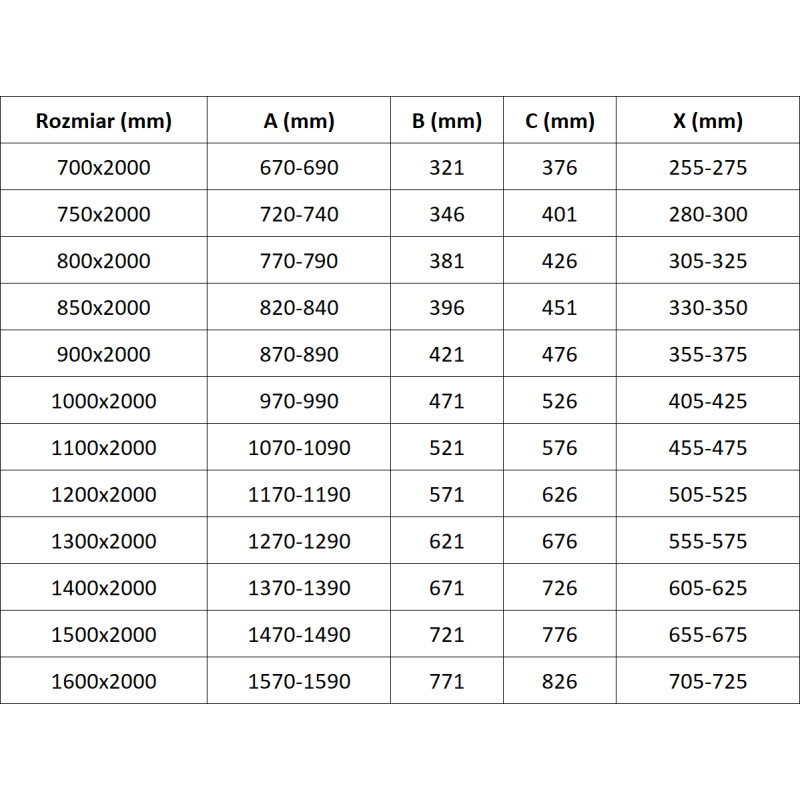 Mexen Velar posuvná sprchová stena Walk-in 80 x 200 cm, transparentná 8 mm, brúsená meď - 871-080-000-03-65