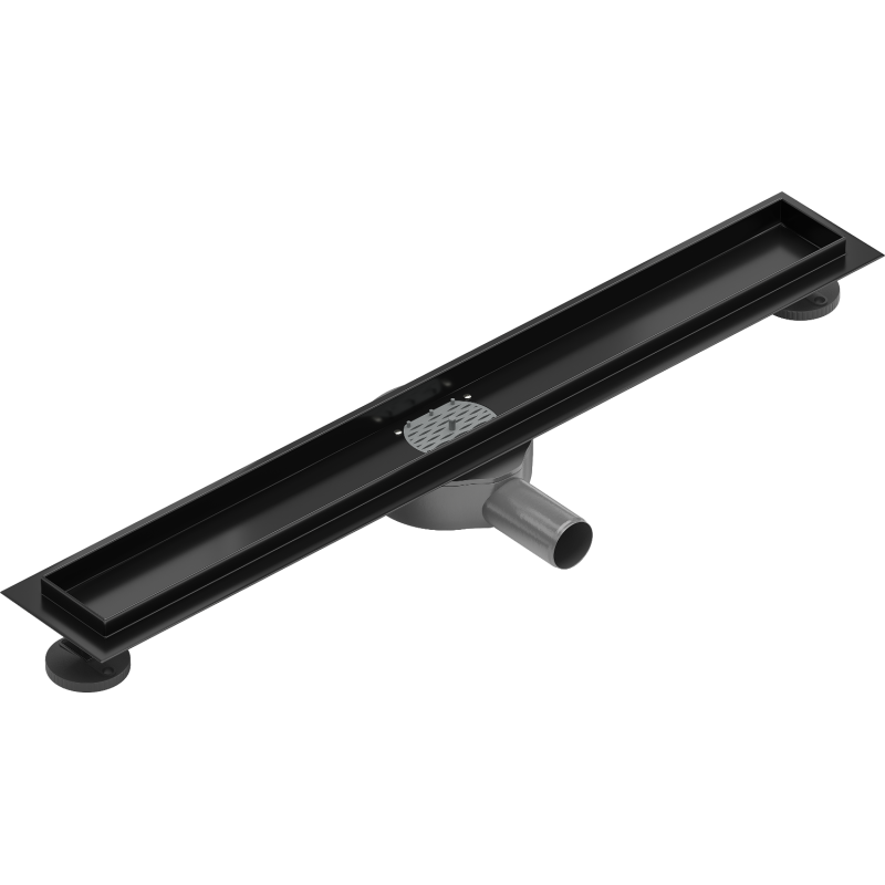 Mexen Flat 360° otočný korpus pre lineárny odtok 70 cm, čierny - 1740070