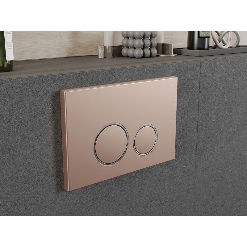 Mexen Fenix 05  splachovacie tlačidlo, ružové zlato - 600505