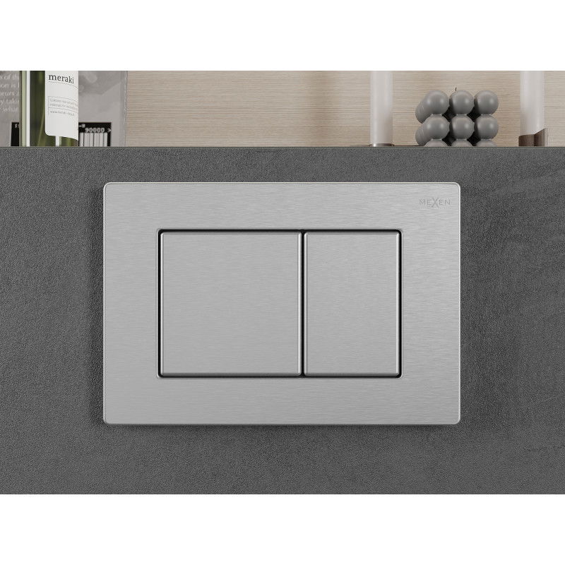 Mexen Fenix 03 splachovacie tlačidlo, inox - 600312