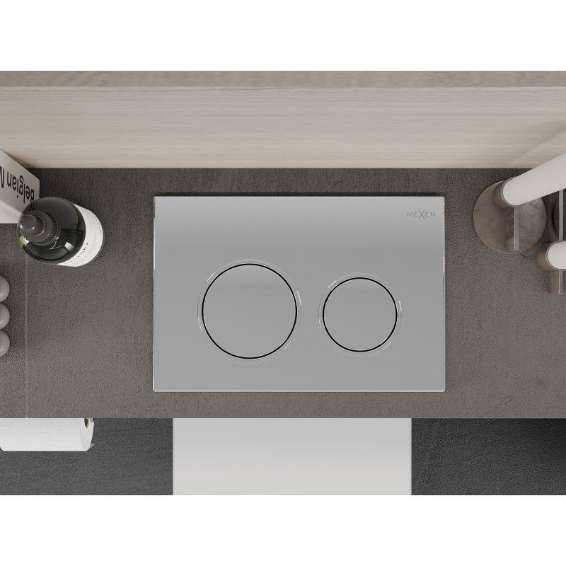 Mexen Fenix 07 XS splachovací tlačidlo, lesklý chróm - 600701