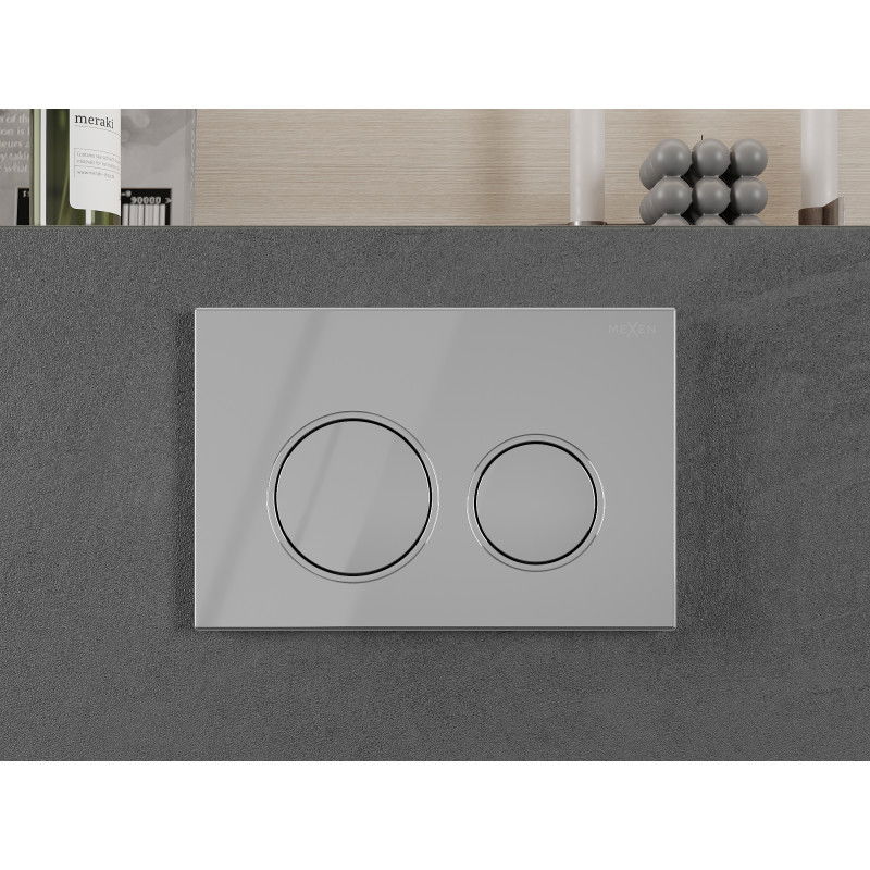 Mexen Fenix 07 XS splachovací tlačidlo, lesklý chróm - 600701