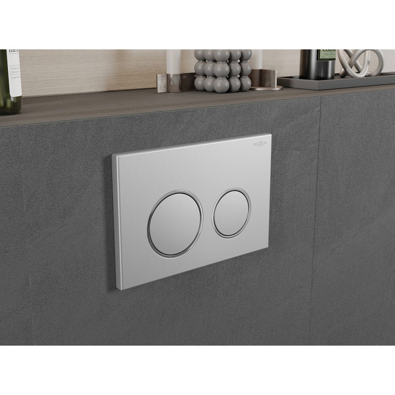 Mexen Fenix 07 XS splachovací tlačidlo, chróm matný - 600702