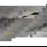 Mexen Mist-H L Duo sprchová kabína otočná 95 x 95 cm, číra, zlatá kartáčovaná - 8A5L-095L-095P-55-00