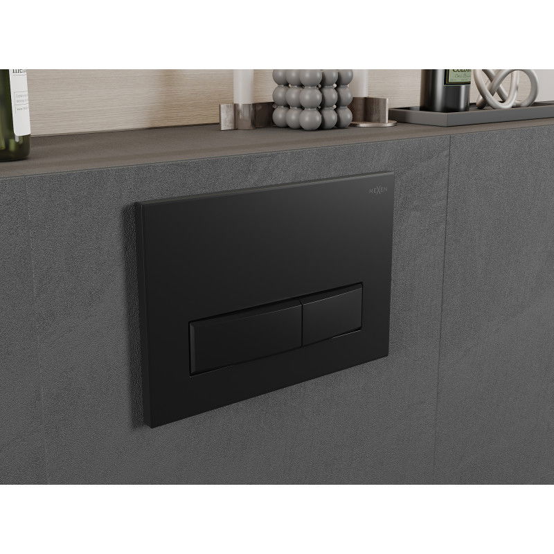 Mexen Fenix 09 splachovací tlačidlo, čierny matný - 600903