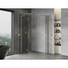Mexen Mist-H L Duo sprchová kabína otváracia 115 x 70 cm, transparentná, zlatá brúsená - 8A5L-115L-070P-55-00