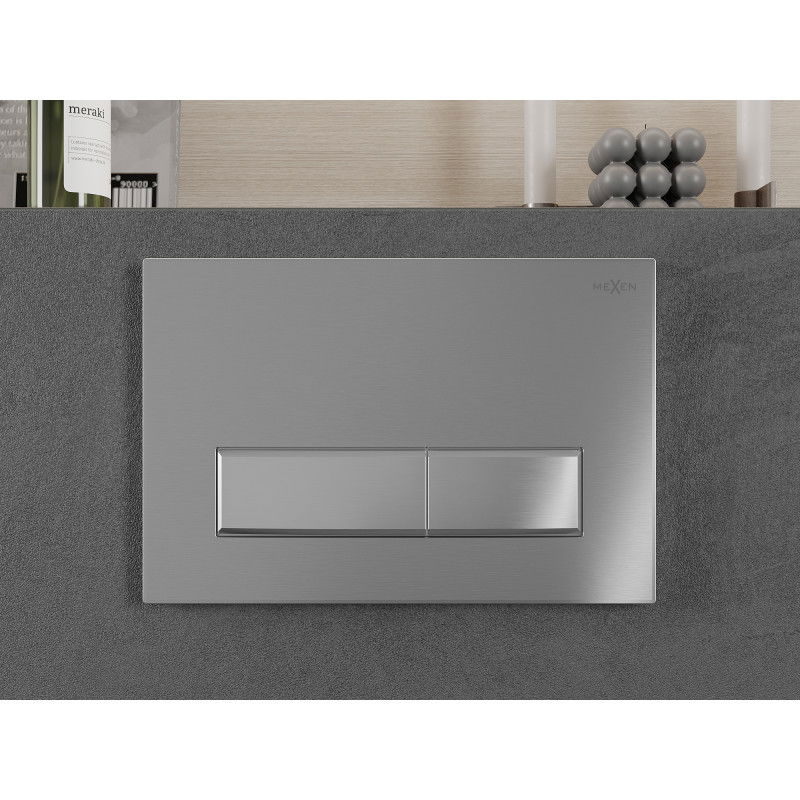 Mexen Fenix 09 splachovacie tlačidlo, chróm - 600991