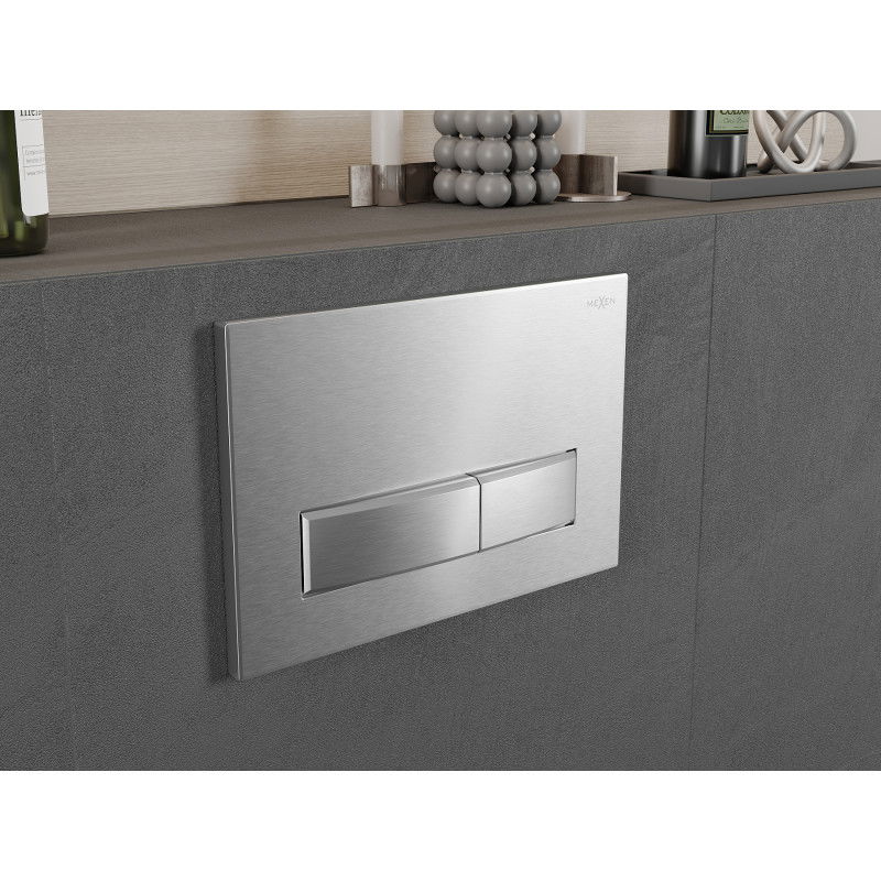 Mexen Fenix 09 splachovacie tlačidlo, chróm - 600991