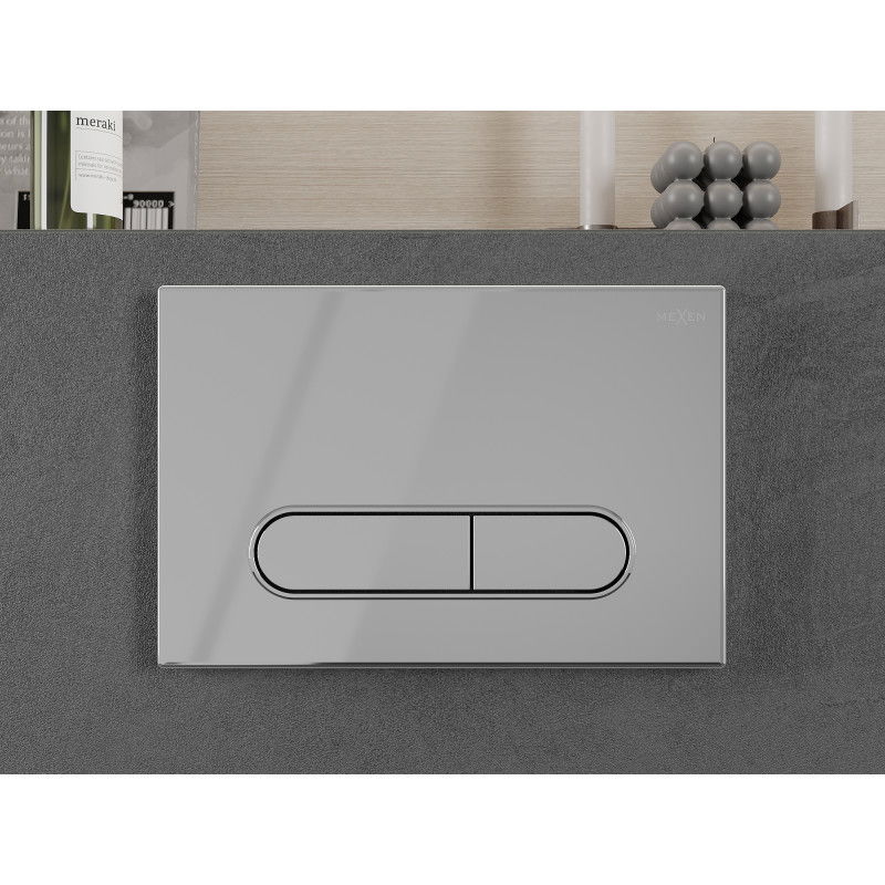 Mexen Fenix 11 splachovacie tlačidlo, lesklý chróm - 601101