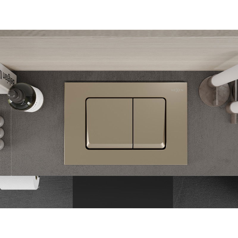 Mexen Fenix 10 XS splachovací tlačidlo, zlatá šampanská - 601004