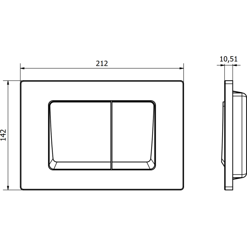 Mexen Fenix 10 XS splachovací tlačidlo, zlatá šampanská - 601004