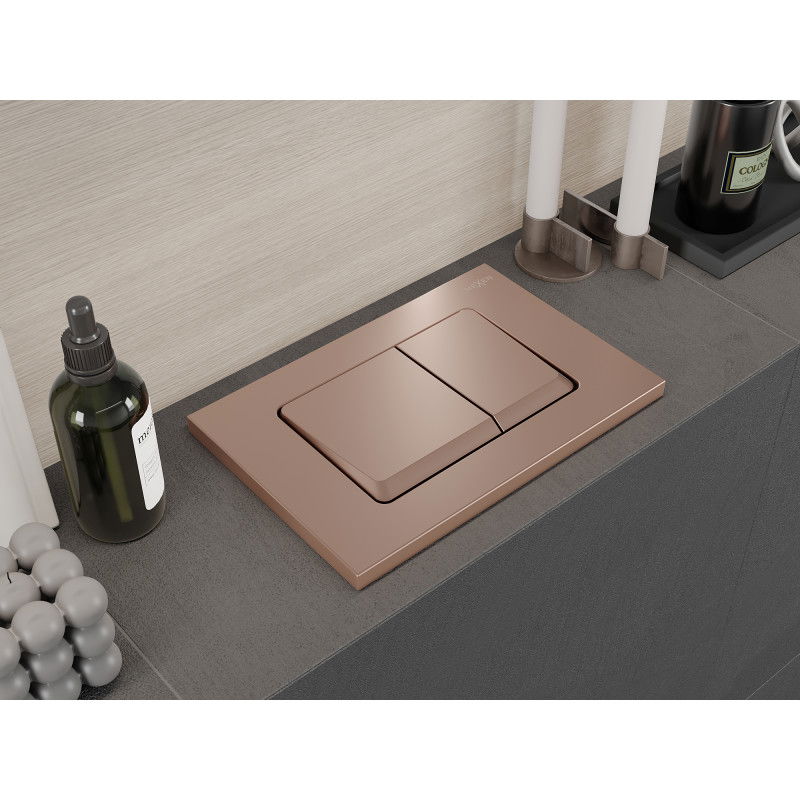 Mexen Fenix 10 XS splachovacie tlačidlo, ružové zlato - 601005