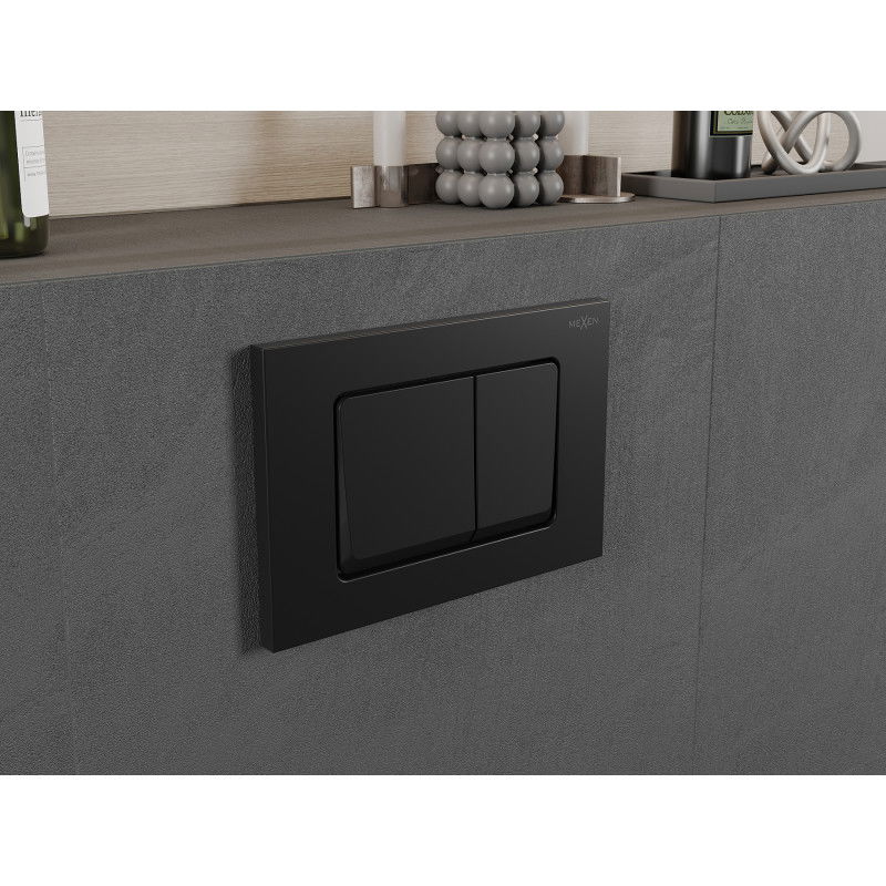 Mexen Fenix 10 XS splachovací tlačidlo, čierny matný - 601003