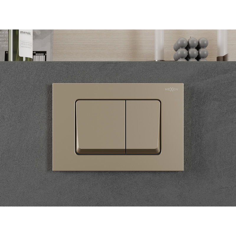 Mexen Fenix 10 XS splachovací tlačidlo, zlatá šampanská - 601004