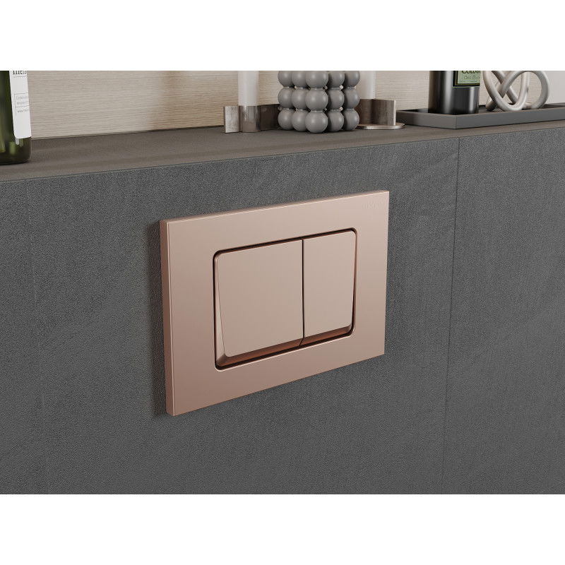 Mexen Fenix 10 XS splachovacie tlačidlo, ružové zlato - 601005