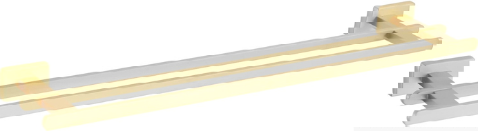 Mexen Arno dvojitý vešiak na uteráky, zlatý kartáčovaný - 7020725-55