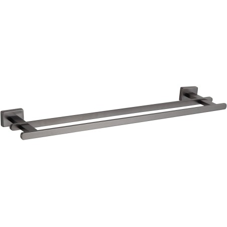 Mexen Arno dvojitý vešiak na uteráky, brúsená sivá farba - 7020725-66