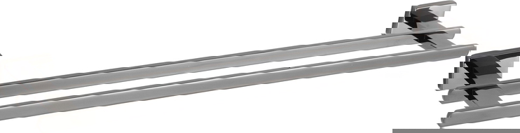 Mexen Arno dvojitý vešiak na uterák, čierny chróm - 7020725-73