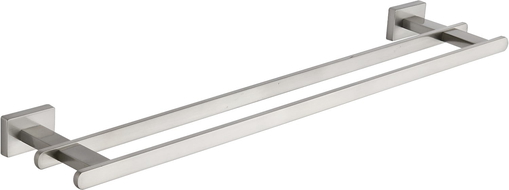 Mexen Arno dvojitý vešiak na uterák, kartáčovaný nikel - 7020725-97