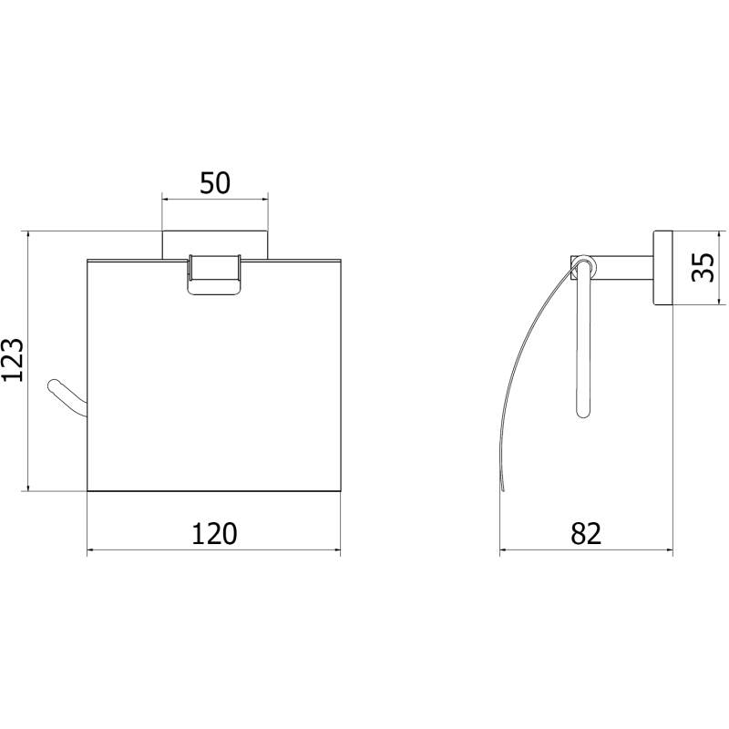Mexen Arno držiak na toaletný papier, ružové zlato - 7020733-60