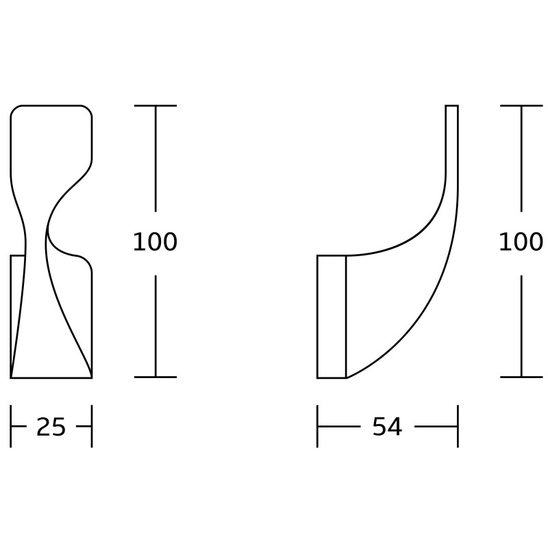 Mexen Rino háčik na uterák, čierny - 7027035-70