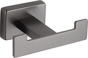 Mexen Arno dvojitý háčik na uterák, kartáčovaná gun gray - 7020735-66