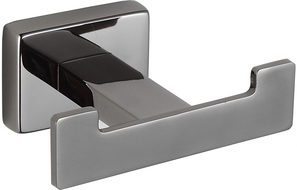 Mexen Arno dvojitý háčik na uterák, čierny chróm - 7020735-73