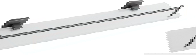 Mexen Arno závesná sklenená polica, brúsená gun gray - 7020737-66