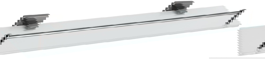 Mexen Arno visia sklenená polica, čierny chróm - 7020737-73