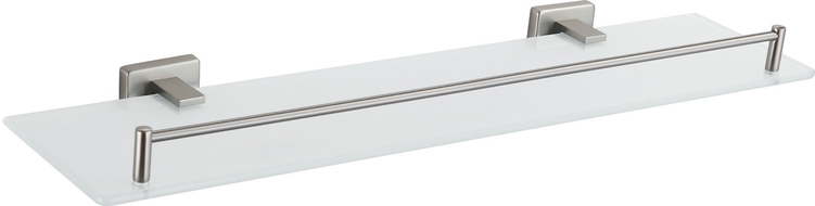 Mexen Arno závesná sklenená polica, brúsený nikel - 7020737-97