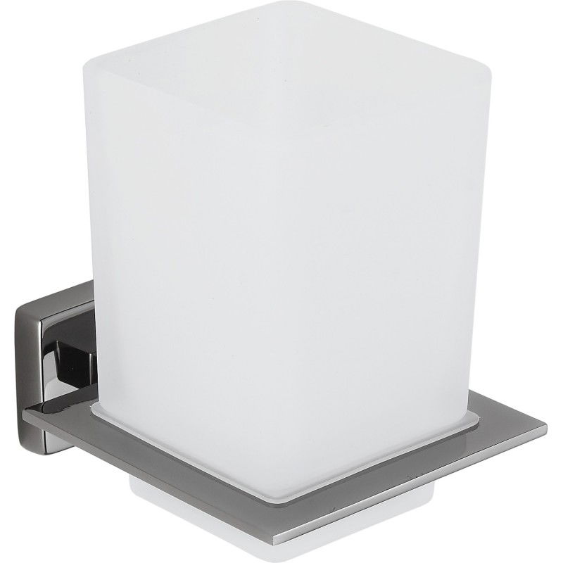 Mexen Arno pohár na kefky, čierny chróm - 7020738-73