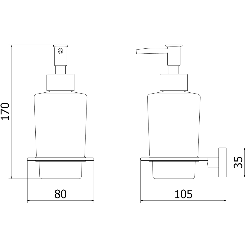 Mexen Arno dávkovač mydla, zlatý kartáčovaný - 70207388-55