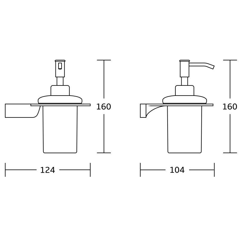 Mexen Rino dávkovač na mydlo, čierny - 70270388-70
