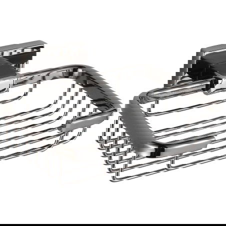 Mexen Arno mydelnička, čierny chróm - 7020751-73