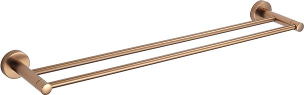 Mexen Remo dvojitý vešiak na uteráky, brúsená meď - 7050725-65