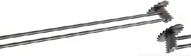 Mexen Remo dvojitý vešiak na uterák, gun gray brúsený - 7050725-66