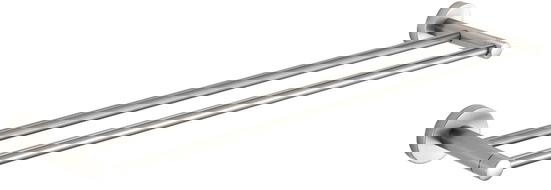 Mexen Remo dvojitý vešiak na uterák, brúsený nikel - 7050725-97