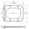 Mexen pomaly klesajúca doska slim, duroplast, čierna - 39060185