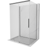 Mexen Rox-3S trojstranná posuvná sprchová kabína 135 x 85 cm, transparentná, brúsená gun gray - 8C2-135-085-66-00-3S