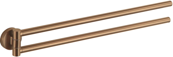 Mexen Remo dvojitý otočný vešiak na uterák, brúsená meď - 70507255-55 - 70507255-65