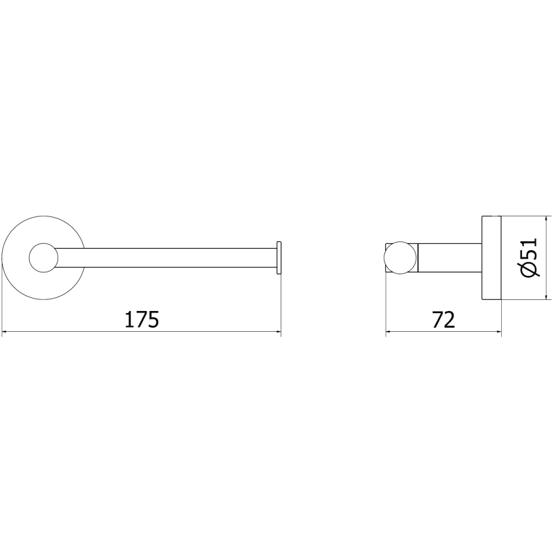 Mexen Remo držiak na toaletný papier, ružové zlato - 70507330-60