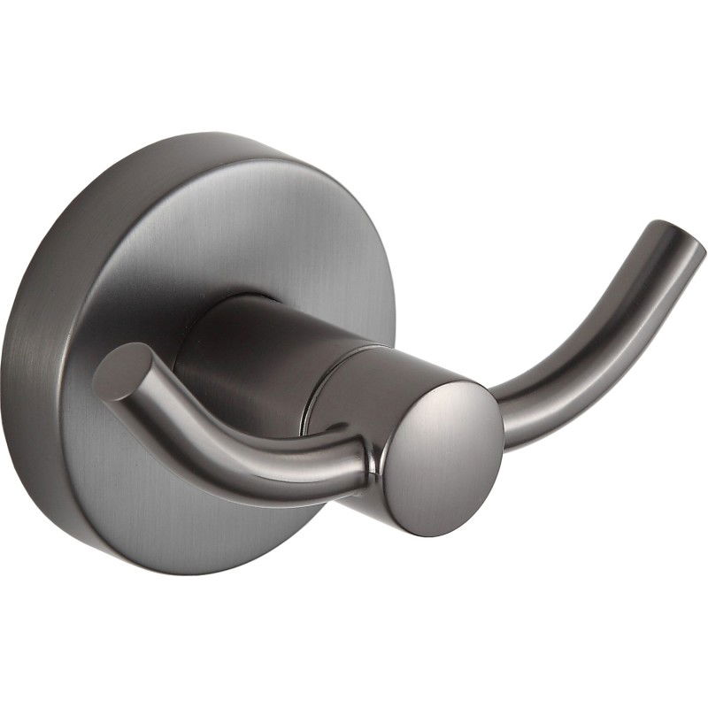 Mexen Remo dvojitý háčik na uterák, kartáčovaný gun gray - 70507352-66