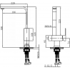 Mexen Liv kuchynská batéria, inox - 672100-99