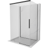 Mexen Rox-3S 3-stenná zasúvacia sprchová kabína 105 x 85 cm, priehľadná, čierna - 8C2-105-085-70-00-3S