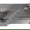 Mexen Mist H T pravá skladacia sprchová kabína 75 x 100 cm, transparentný, čierna - 8A5T-075-100-70-00-P