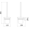Mexen Remo WC kefa, chróm - 7050750-00